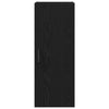 Seinälle kiinnitettävä kaappi musta tammi 34,5x34x90 cm tekopuu