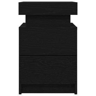 Musta tammi yöpöytä Erifilly 35x39x55cm (puinen)