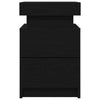 Musta tammi yöpöytä Rosnowski 35x39x55cm (mukana 2 pcs puinen)