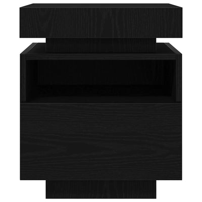 Musta tammi yöpöytä Almuth 40x39x48.5cm (puinen)