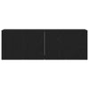 TV-tasot 2 kpl musta tammi 120x30x41 cm tekopuu