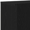 TV-tasot 2 kpl musta tammi 120x30x41 cm tekopuu