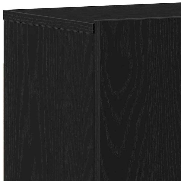 TV-taso musta tammi 80x30x41 cm tekopuu