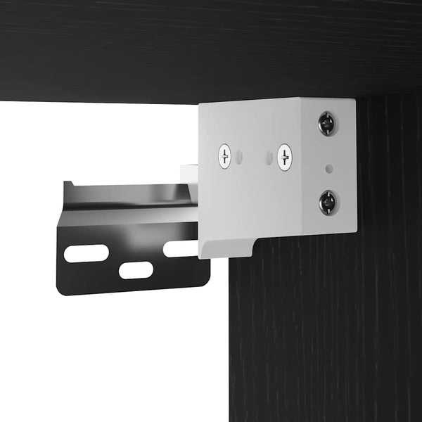 TV-kaappi 2 pcs Musta 30.5 x 30 x 102 cm Tekninen puu