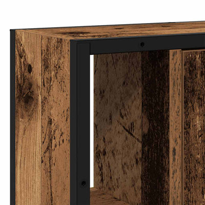 Kylpyhuoneen peilikaappi vanha puu 60x16x60 cm tekninen puu