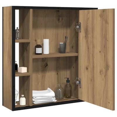 Kylpyhuoneen peilikaappi artesaani tammi 60x16x60 cm