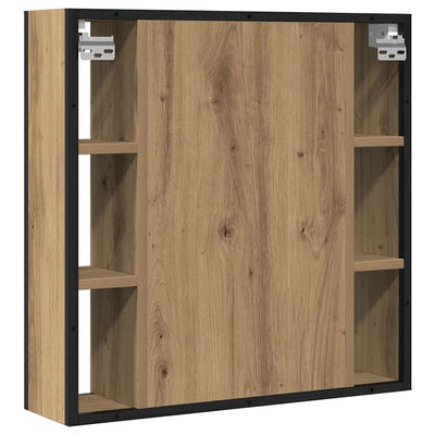 Kylpyhuoneen peilikaappi artesaani tammi 60x16x60 cm