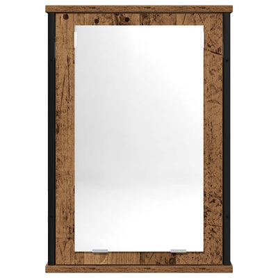 Kylpyhuoneen peilikaappi vanha puu 42x12x60 cm tekninen puu