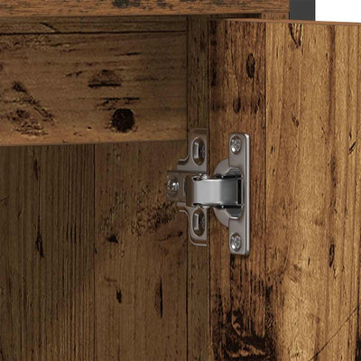 Vanha puu kylpyhuoneen pesuallaskaappi Nargis 60x30x60cm (puinen)