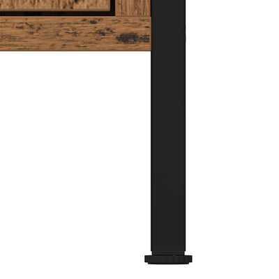 Vanha puu kylpyhuoneen pesuallaskaappi Nargis 60x30x60cm (puinen)