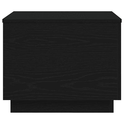 Sohvapöytä LED-valoilla musta tammi 50x50x40 cm