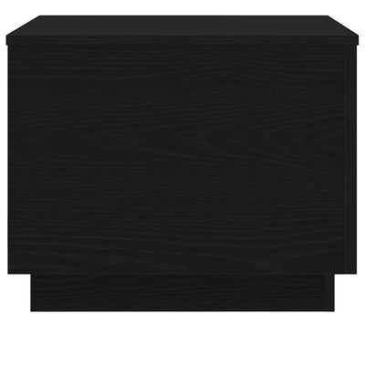Sohvapöytä LED-valoilla musta tammi 50x50x40 cm