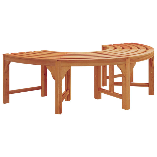 Puun penkki 4 -Seater 160 x 80 x 45cm Tiheä Eukalyptuspuu