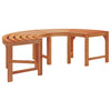 Puun penkki 4 -Seater 160 x 80 x 45cm Tiheä Eukalyptuspuu