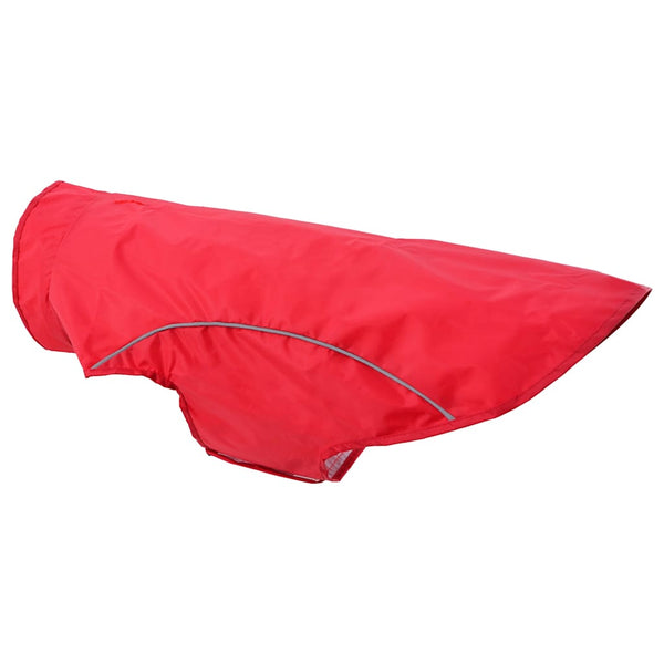 Koiran sadetakki heijastinnauhoilla polyesteri punainen L