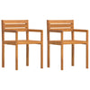 Puutarhatuolit Lyndsey 50x53x80cm (2 kpl täyspuu akaasia)