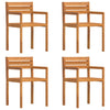 Puutarhatuolit Lyndsey 50x53x80cm (4 kpl, täyspuu akaasia)