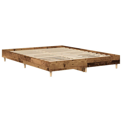 Sängynrunko ilman patjaa vanha puu 150x200 cm tekninen puu