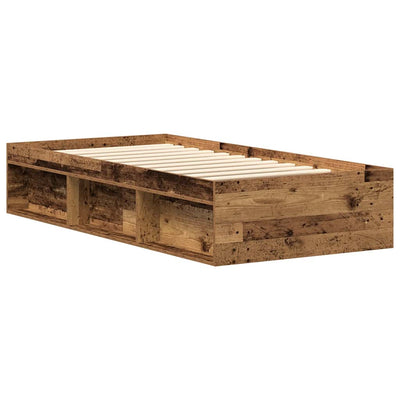 Sängynrunko ilman patjaa vanha puu 100x200 cm tekninen puu