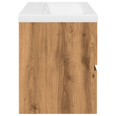 Käsityöläinen tammi pesuallaskaappi sisäänrakennetulla altaalla Gavin