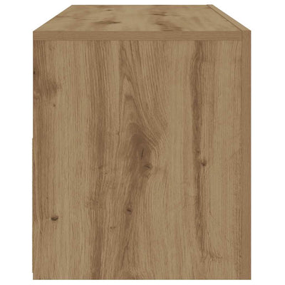Yöpöydät 2 kpl LED-valoilla käsityöläinen tammi 60x35x40 cm