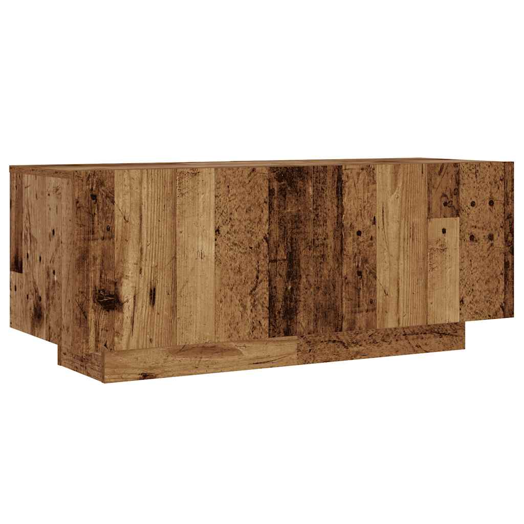 Vanha puu tv-kaappi led-valoilla Vernil 180x35x40cm (teknillinen puu)