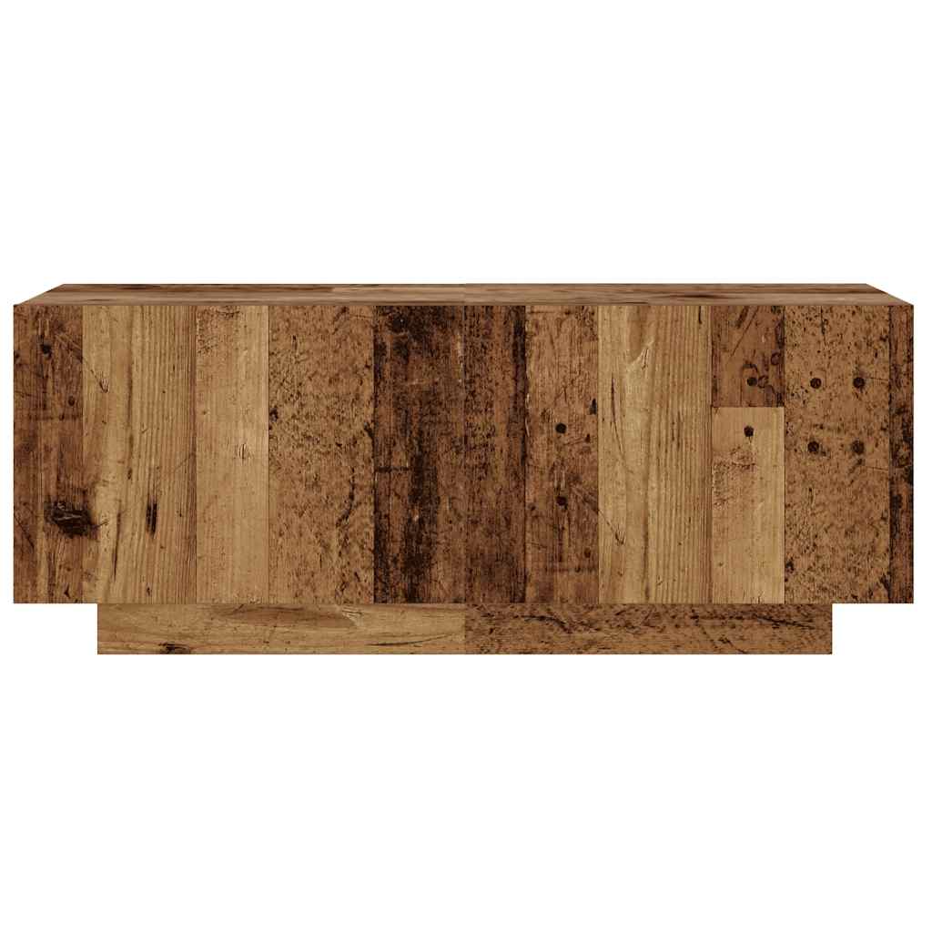Vanha puu tv-kaappi led-valoilla Vernil 180x35x40cm (teknillinen puu)