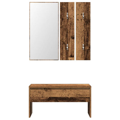 Eteisen kalustesarja Spiros (vanhaa puuta, puinen)