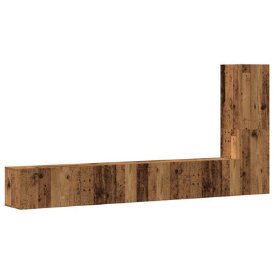 Tv-kaappisarja Dorotha 3-osainen (seinäkiinnitettävä vanhaa puuta)