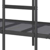 Kerrossänky ilman patjaa musta 80x200 cm teräs