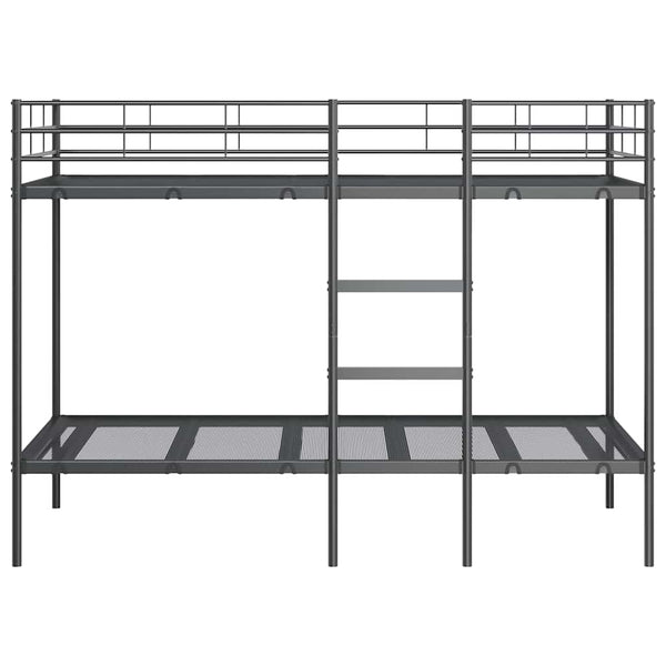 Kerrossänky ilman patjaa musta 90x190 cm teräs
