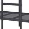 Kerrossänky ilman patjaa musta 107x203 cm teräs