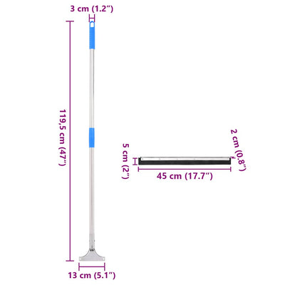 Lattialastat Noemy 45x122,5cm (5 kpl teräs ja kumi)