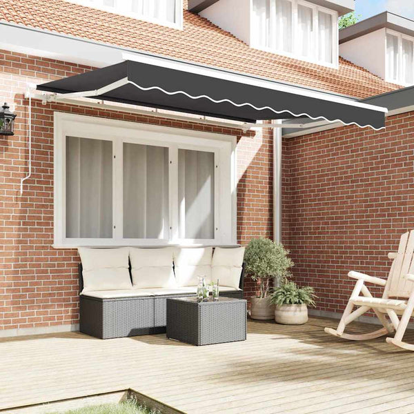 Markiisin vaihtokangas Antrasiitti 330 x 195 cm Polyesteri