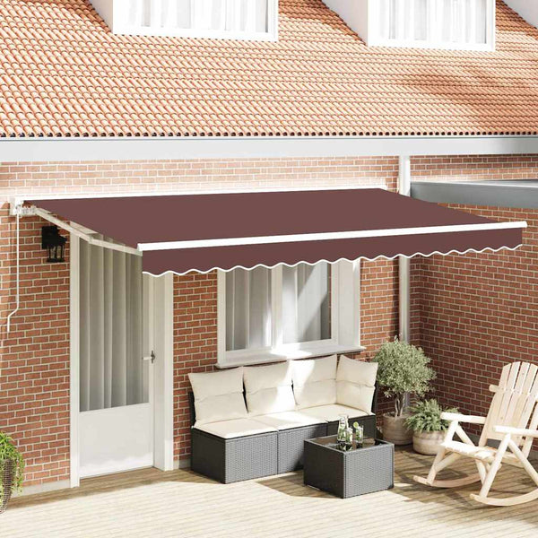 Markiisin vaihtokangas Ruskea 380 x 195 cm Polyesteri
