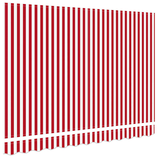 Markiisin vaihtokangas Punainen ja valkoinen 235 x 195 cm