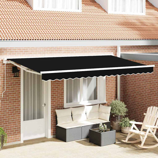 Markiisin vaihtokangas Musta 380 x 195 cm Polyesteri