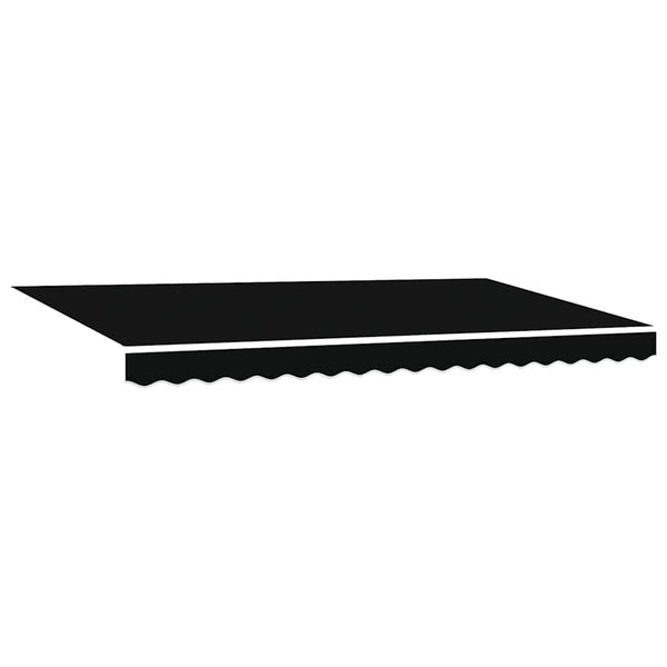 Markiisin vaihtokangas Musta 380 x 195 cm Polyesteri