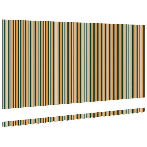 Markiisin vaihtokangas Vihreä ja keltainen 580 x 345 cm