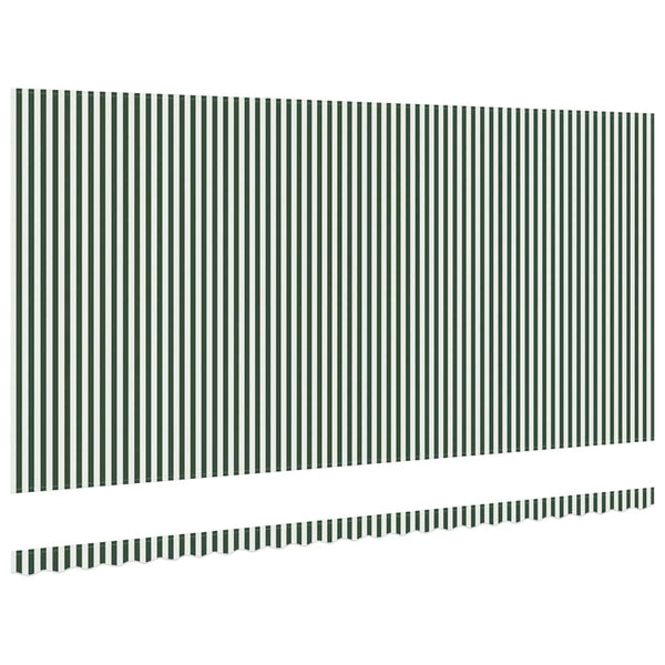Markiisin vaihtokangas Vihreä ja valkoinen 580 x 295 cm