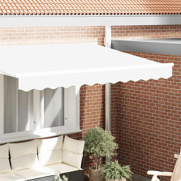 Markiisin reunalista vaihto valkoinen 330 x 20 cm Polyesteri