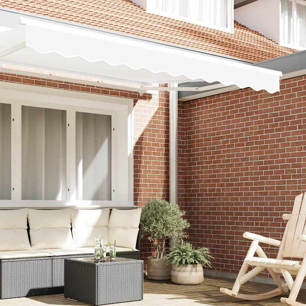 Markiisin reunalista vaihto valkoinen 330 x 20 cm Polyesteri