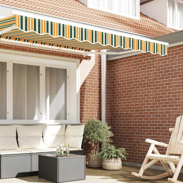 Markiisin reunalista vaihto Vihreä ja keltainen 230 x 20 cm