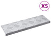 Portaan askelma 5 kpl 60 x 18 x 2,5 cm Hopea Alumiini