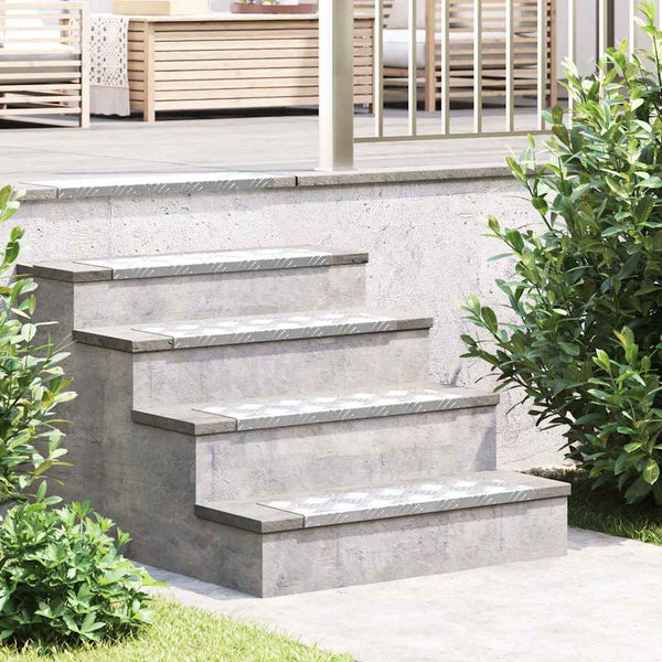 Portaan askelma 10 kpl 60 x 18 x 2,5 cm Hopea Alumiini