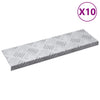Portaan askelma 10 kpl 60 x 18 x 2,5 cm Hopea Alumiini