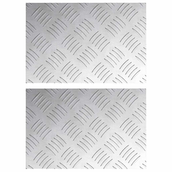 Portaan askelma 2 kpl 30 x 20 cm Hopea Alumiini Suorakaide