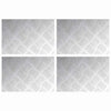 Portaan askelma 4 kpl 30 x 20 cm Hopea Alumiini Suorakaide