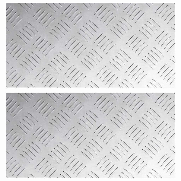 Portaan askelma 2 kpl 40 x 20 cm Hopea Alumiini Suorakaide