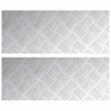 Portaan askelma 2 kpl 50 x 20 cm Hopea Alumiini Suorakaide